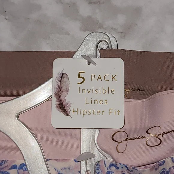 ♥️ Jessica Simpson 5 Pack, Invisible Lines, Hipster Fit, Size L - Picture 4 of 13